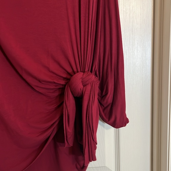 Three Bird Nest wren tunic in burgundy. One size. Worn once. Excellent condition - Picture 2 of 7
